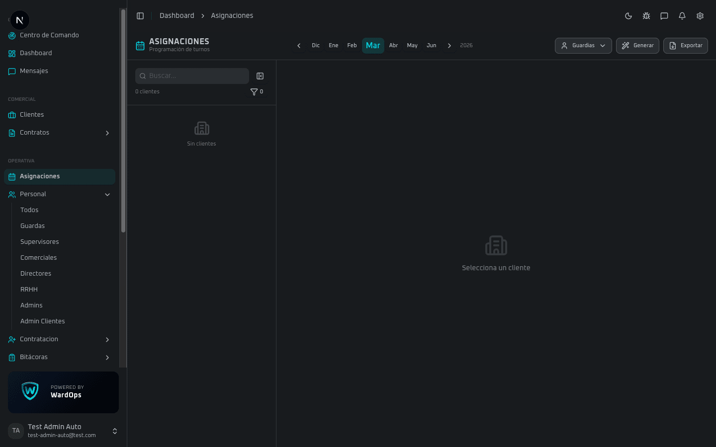 Asignación de Turnos