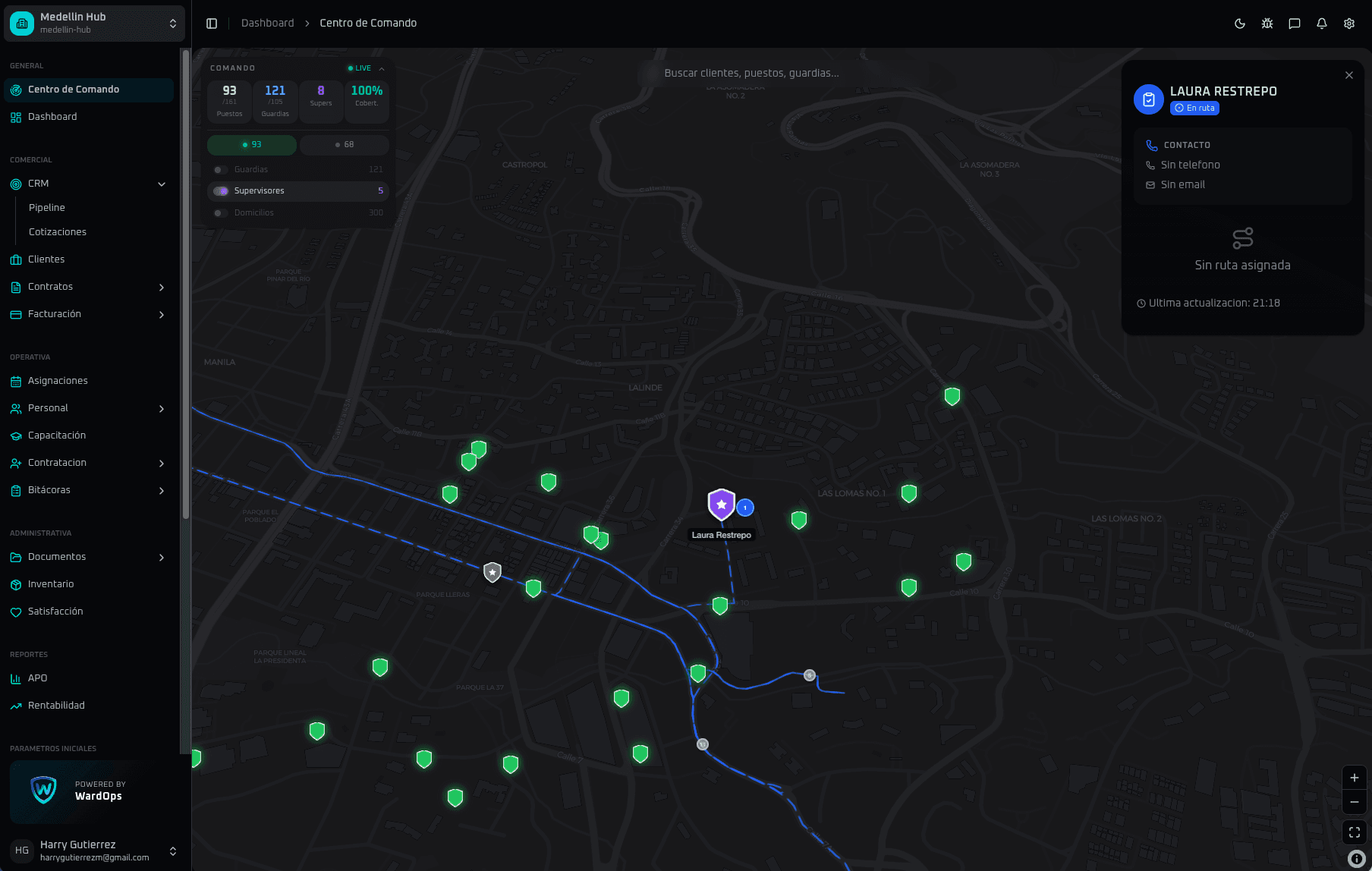 Rutas de Supervisores